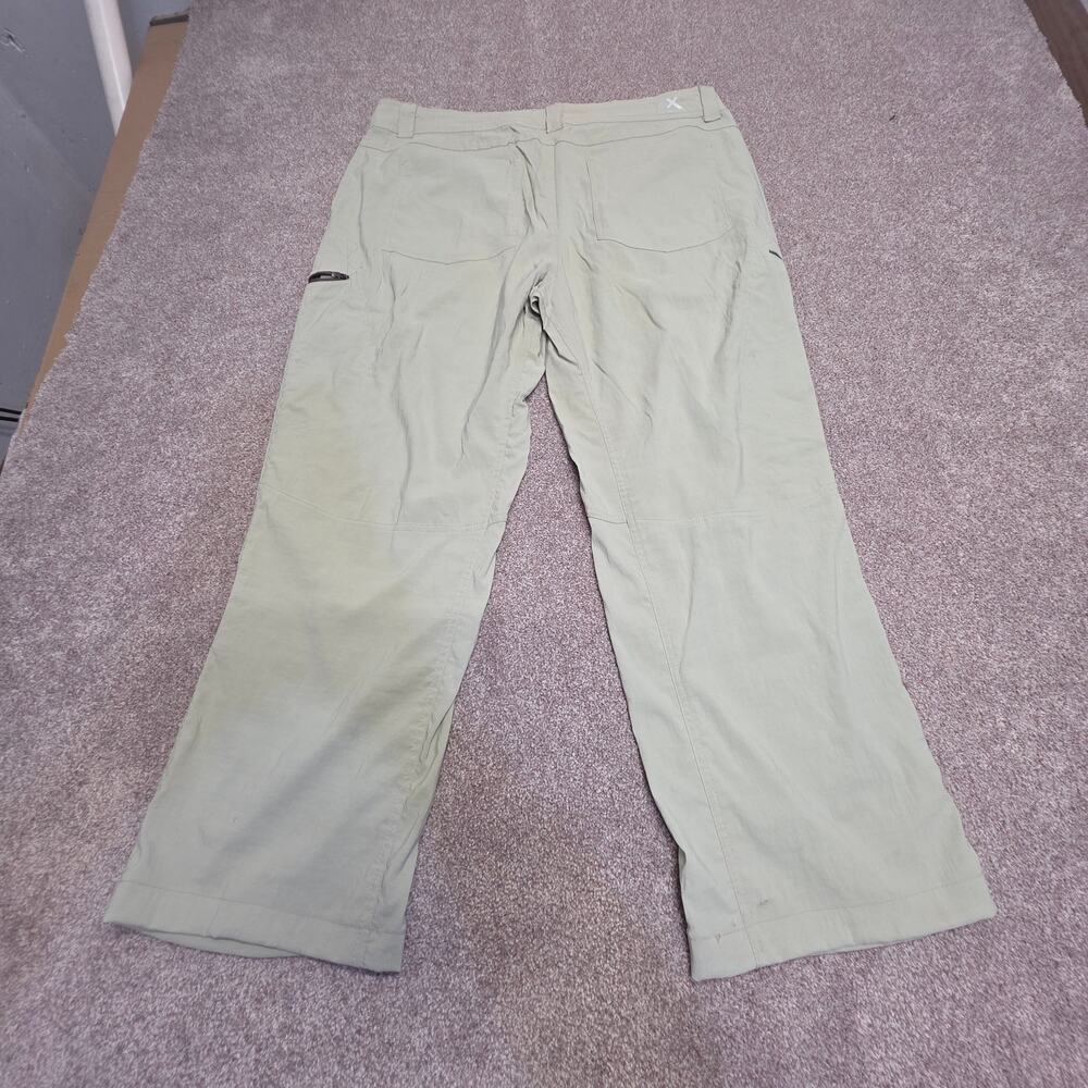 Gorpcore ZeroXposur Mens Hiking Pants 38x32 Stone Nylon Outdoor Trail Zip Pocket